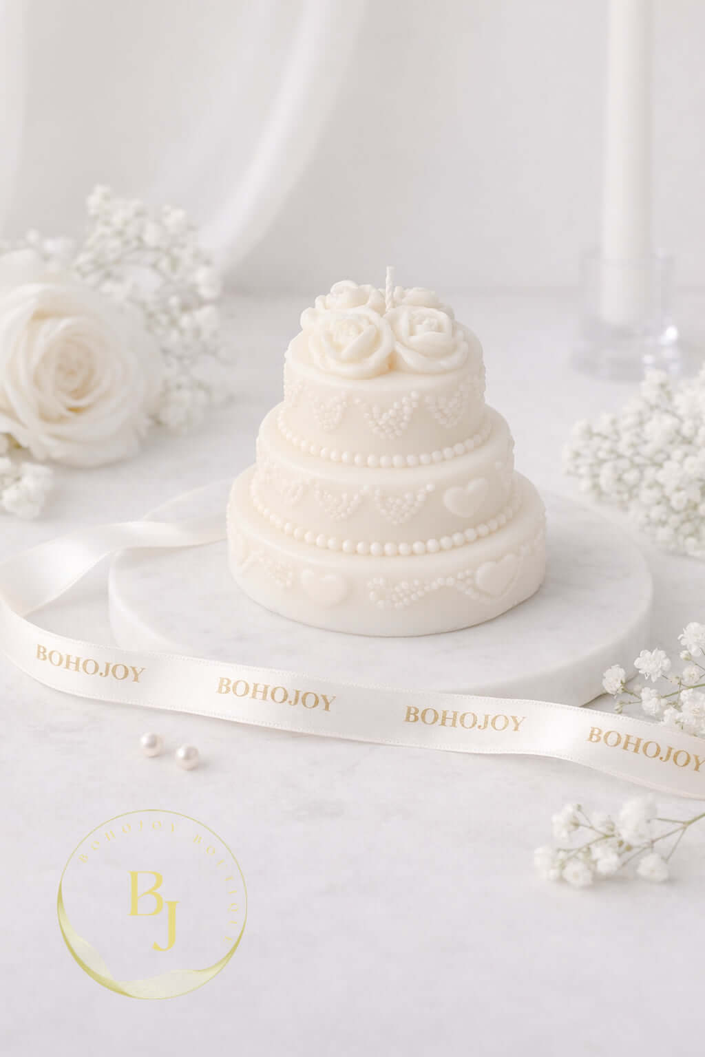 Bougie GÂTEAU FLORAL - BOHOJOY