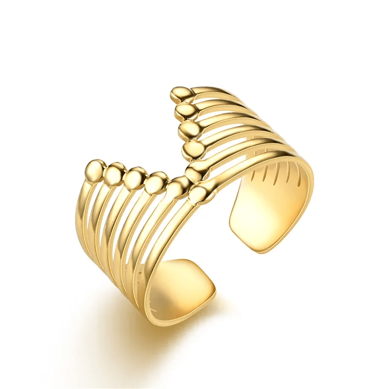 Bague GARANCE en Acier Inoxydable - Élégance Bohojoy