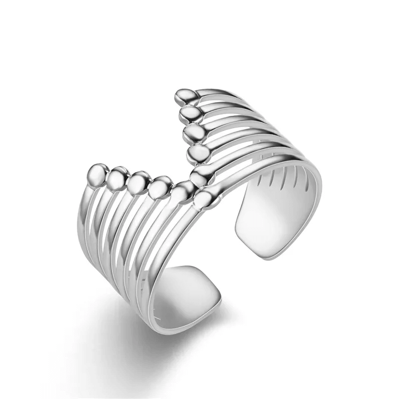 Bague GARANCE en Acier Inoxydable - Élégance Bohojoy