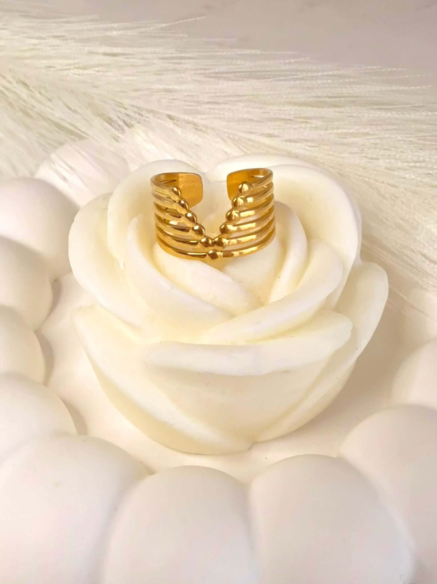 Bague GARANCE en Acier Inoxydable - Élégance Bohojoy