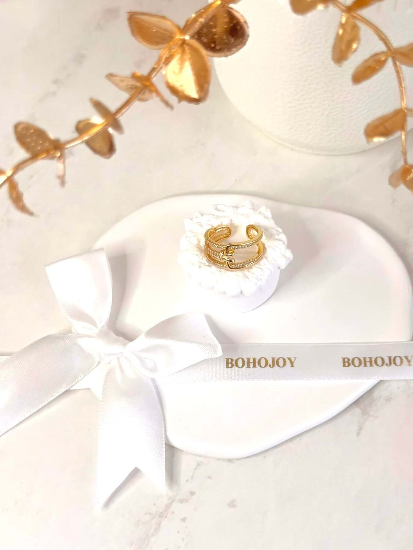 Bague Nœud Élégante en Acier Inoxydable | Bohojoy