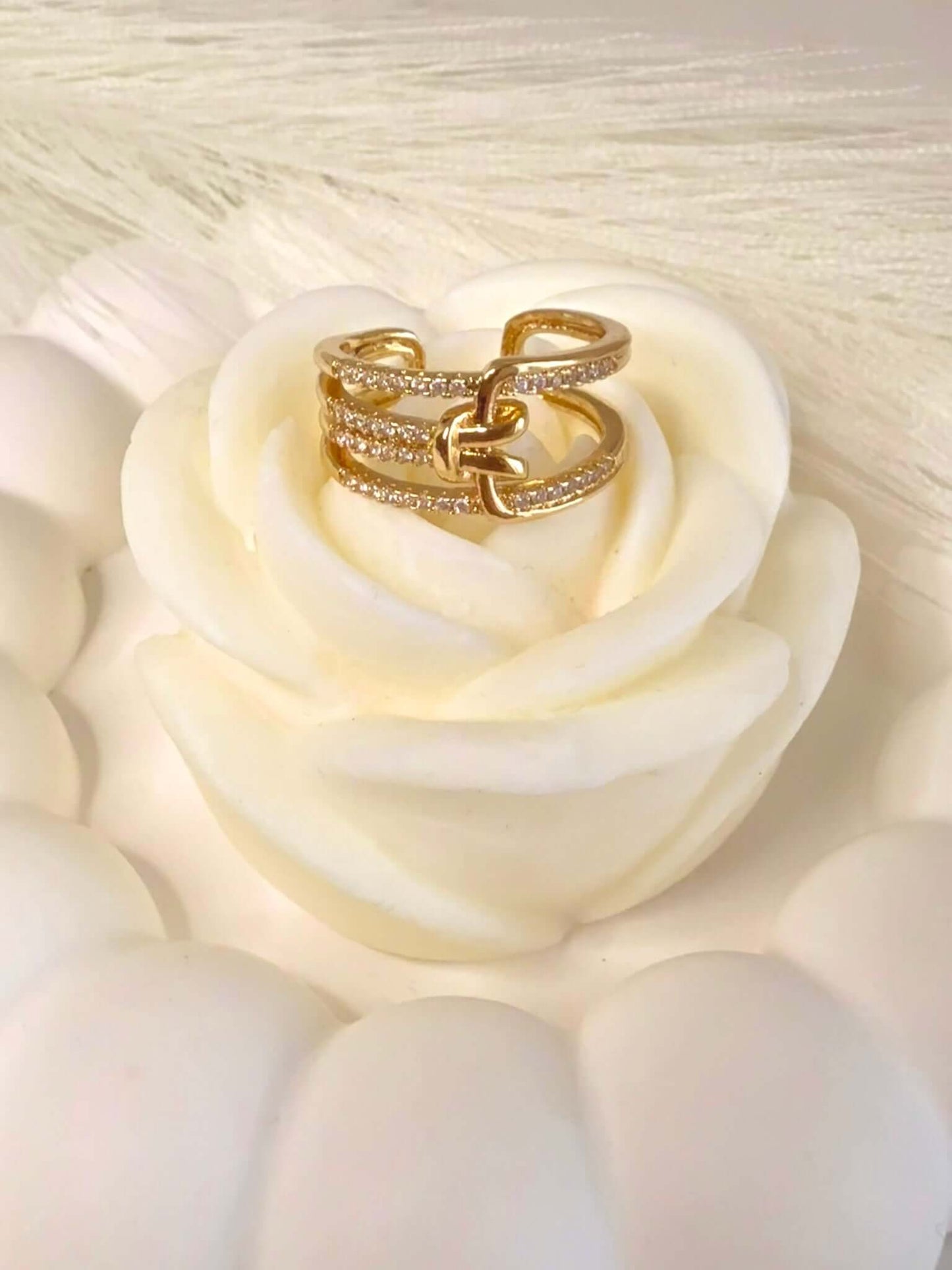 Bague Nœud Élégante en Acier Inoxydable | Bohojoy