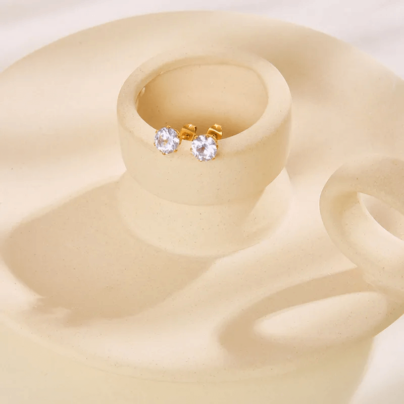 Boucles d'Oreilles LEONIE en Acier Inoxydable