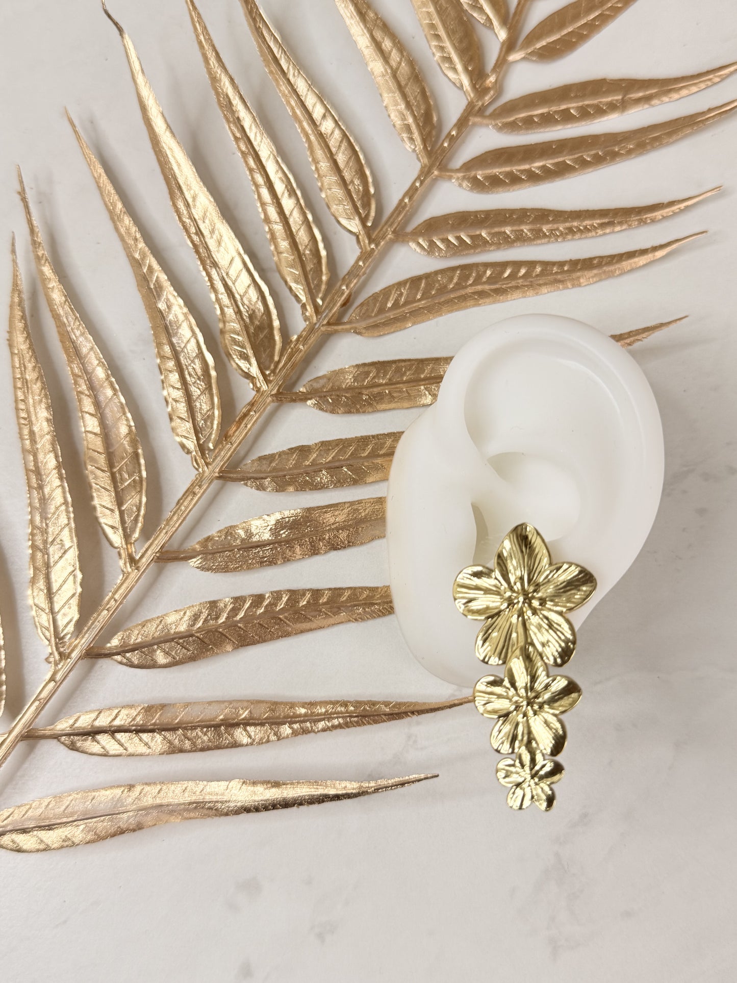 Boucles d'oreilles ENJOY en Acier Inoxydable Doré