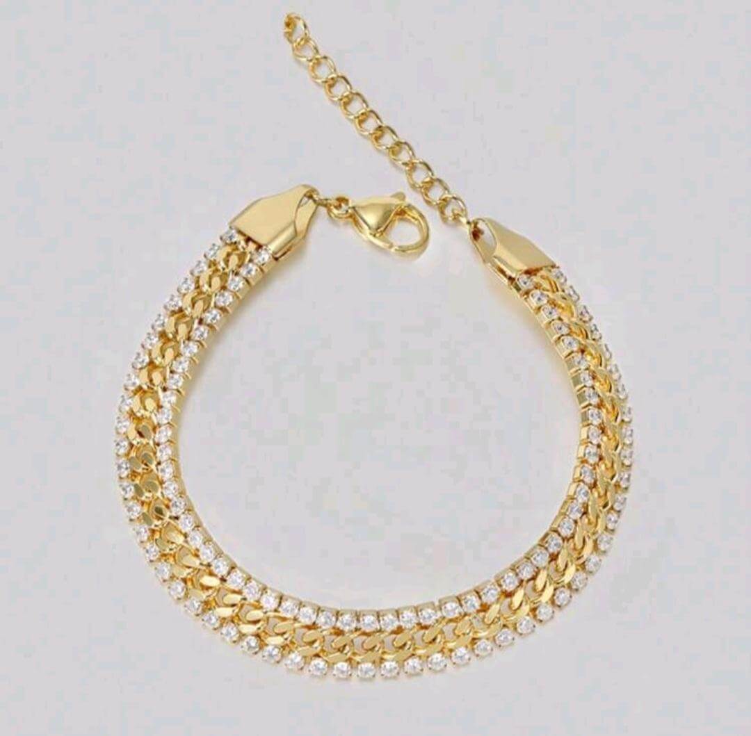 Bracelet CLEORA - Acier inoxydable avec strass en Zircon | Bohojoy