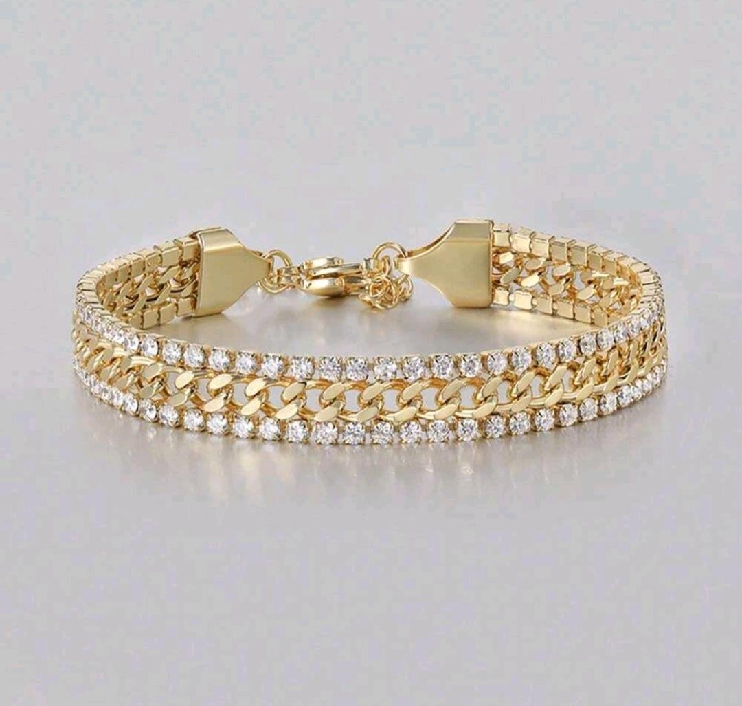 Bracelet CLEORA - Acier inoxydable avec strass en Zircon | Bohojoy