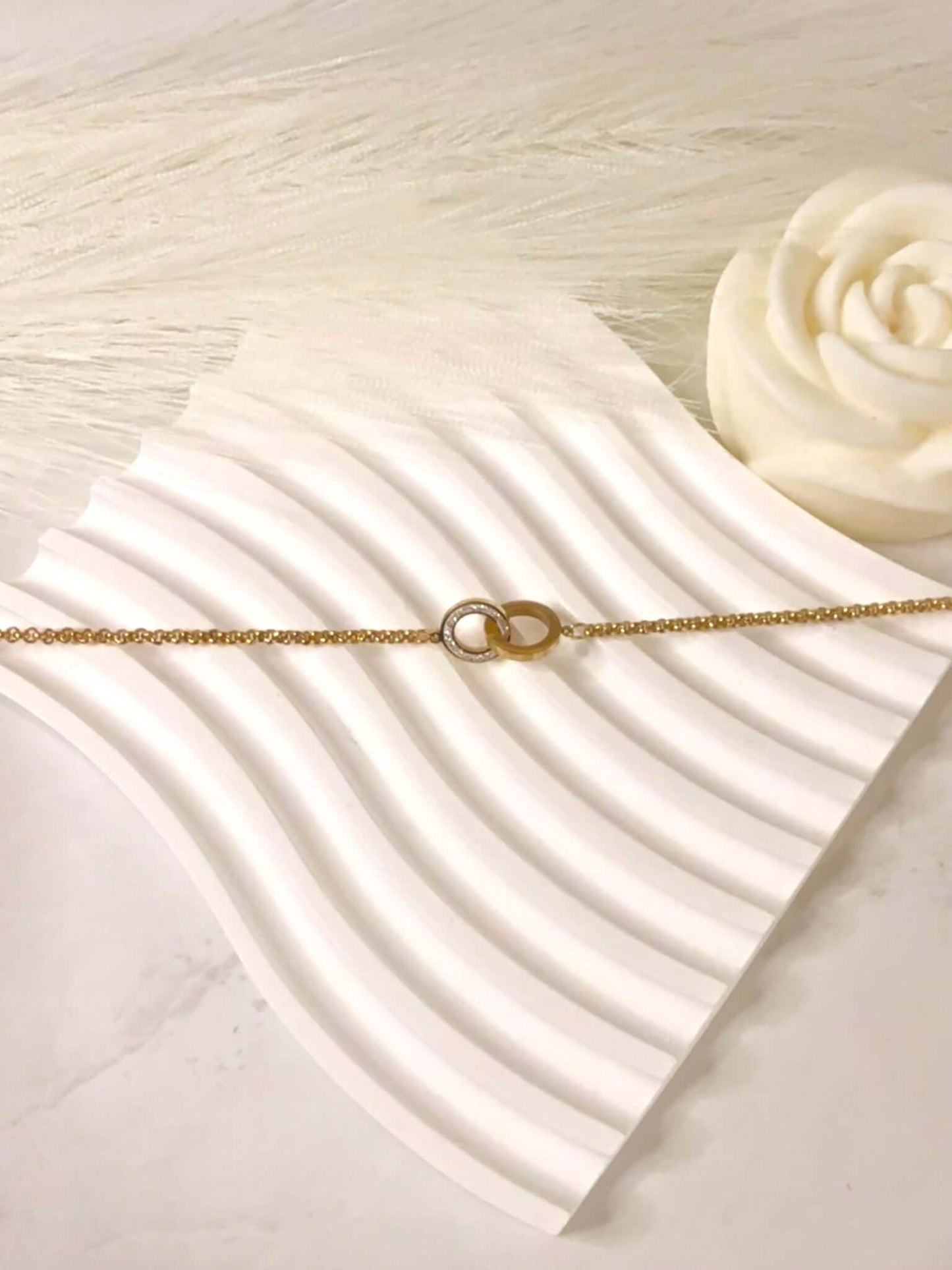 Bracelet Cercle Strass Doré NOE - Bohojoy