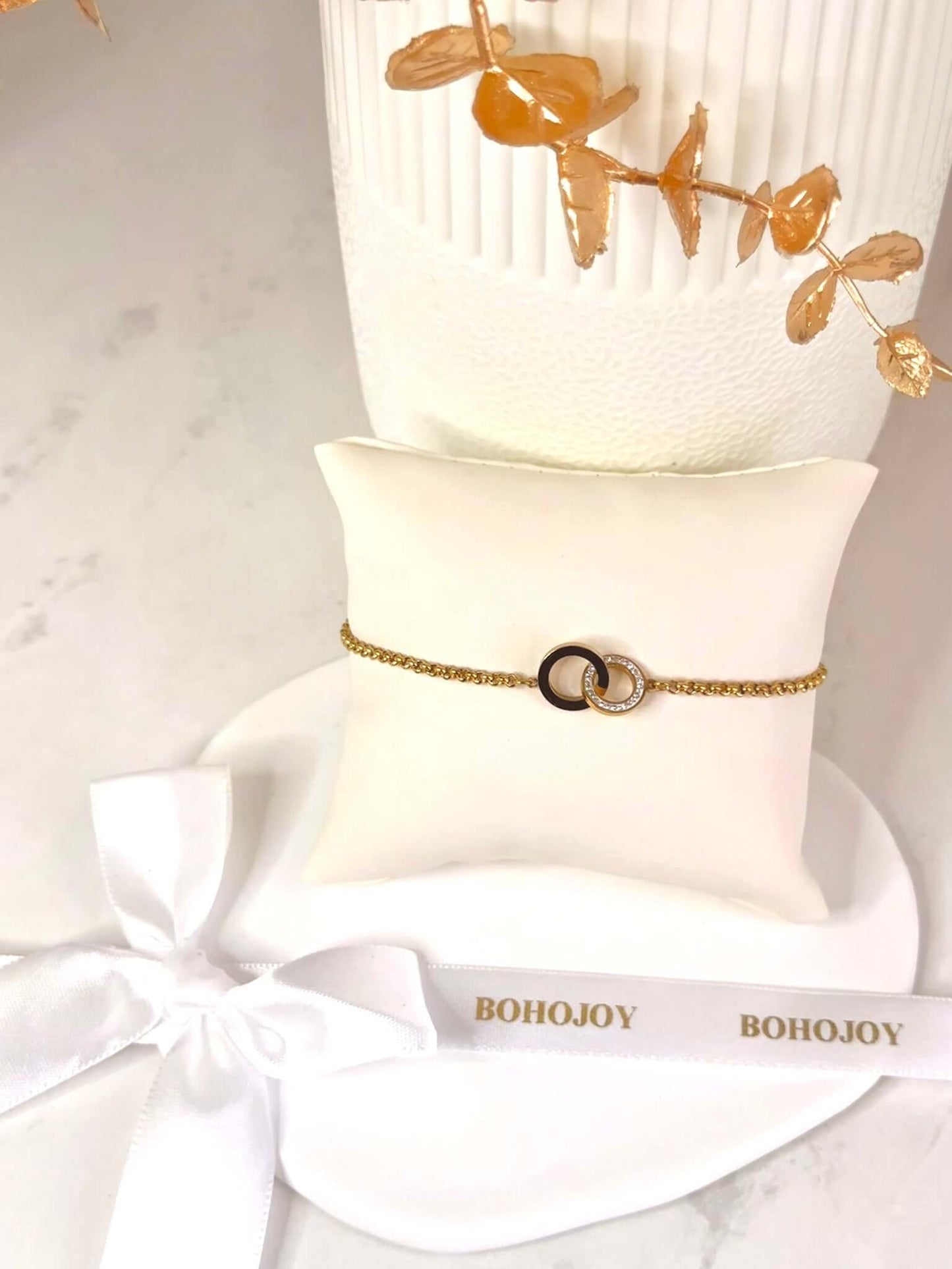 Bracelet Cercle Strass Doré NOE - Bohojoy