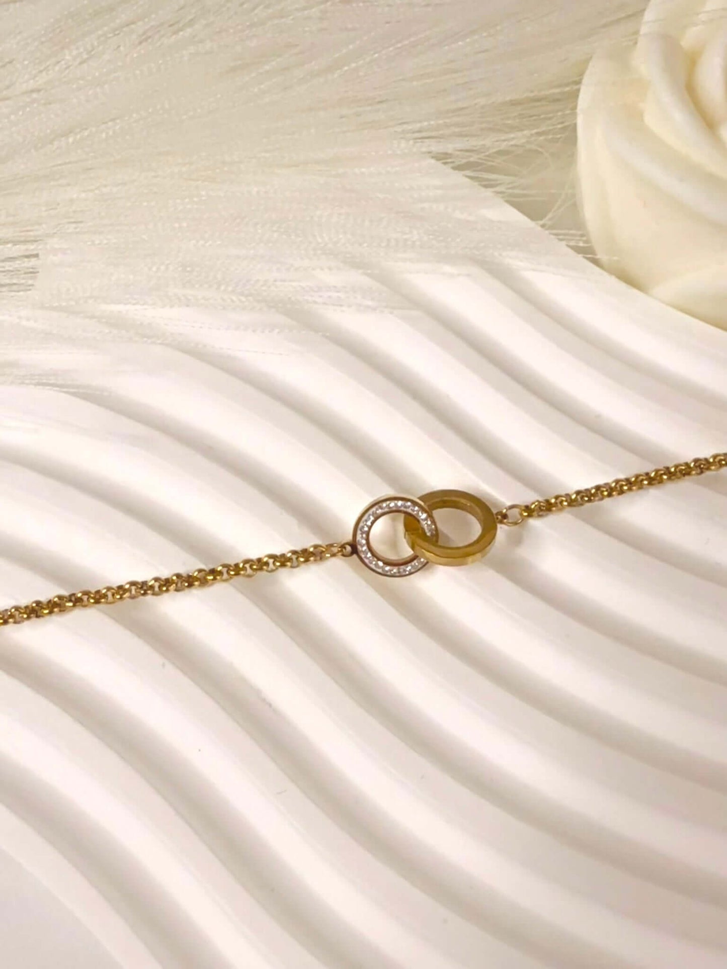 Bracelet Cercle Strass Doré NOE - Bohojoy