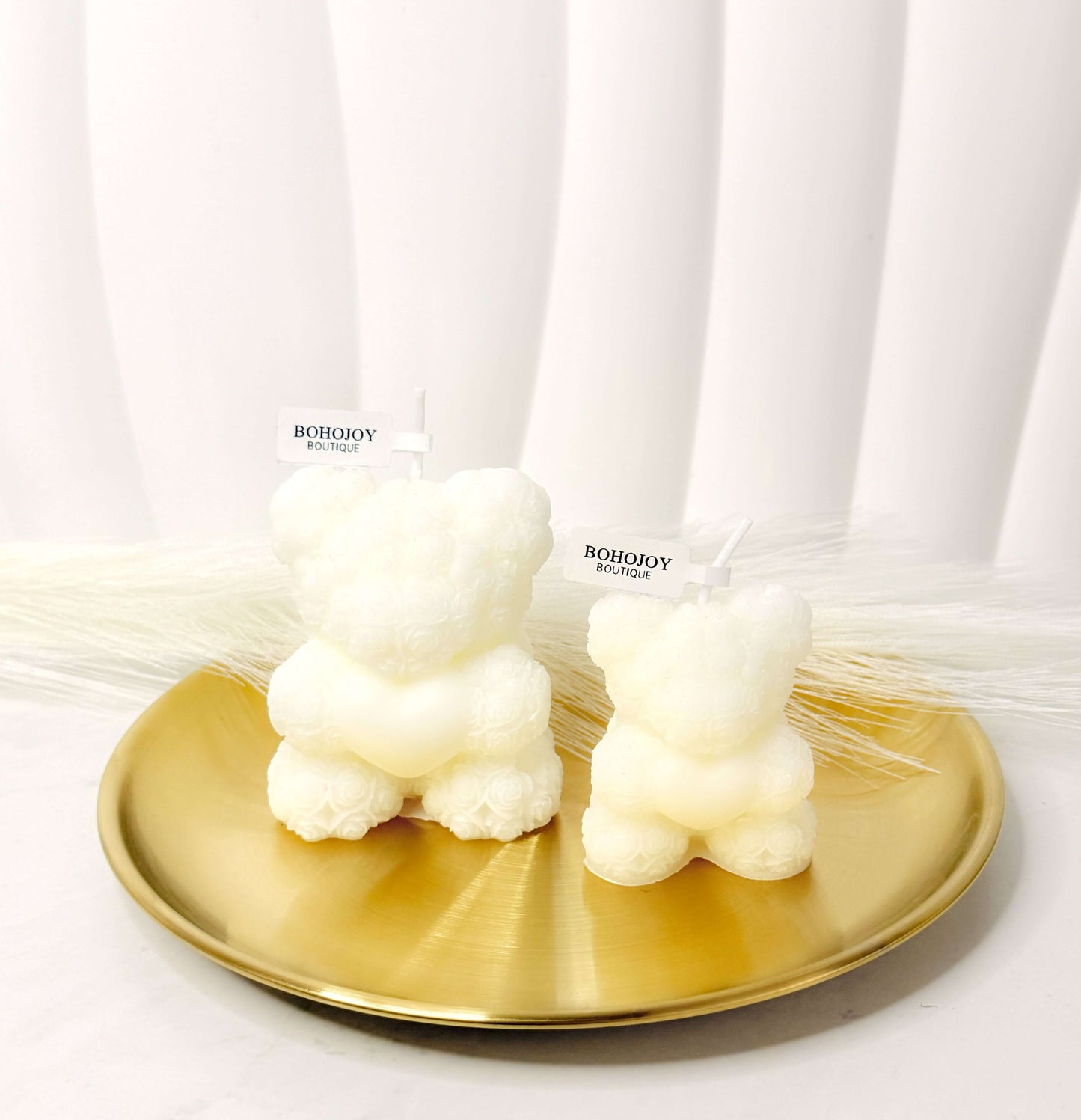 Fondant Bougie en Forme d'Ourson - Fabrication Française fait main | Bohojoy