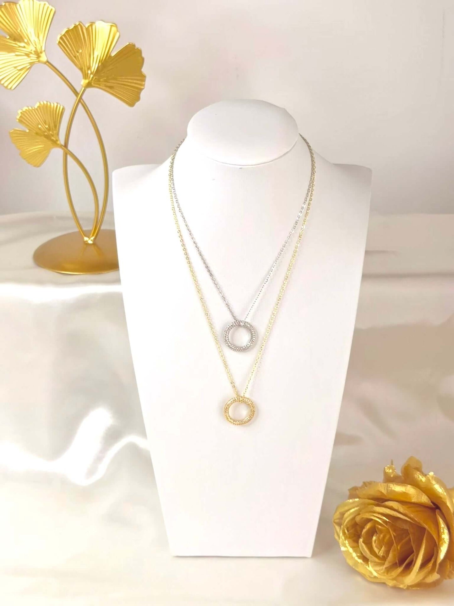 GIULI - Collier Cercle en Acier Inoxydable