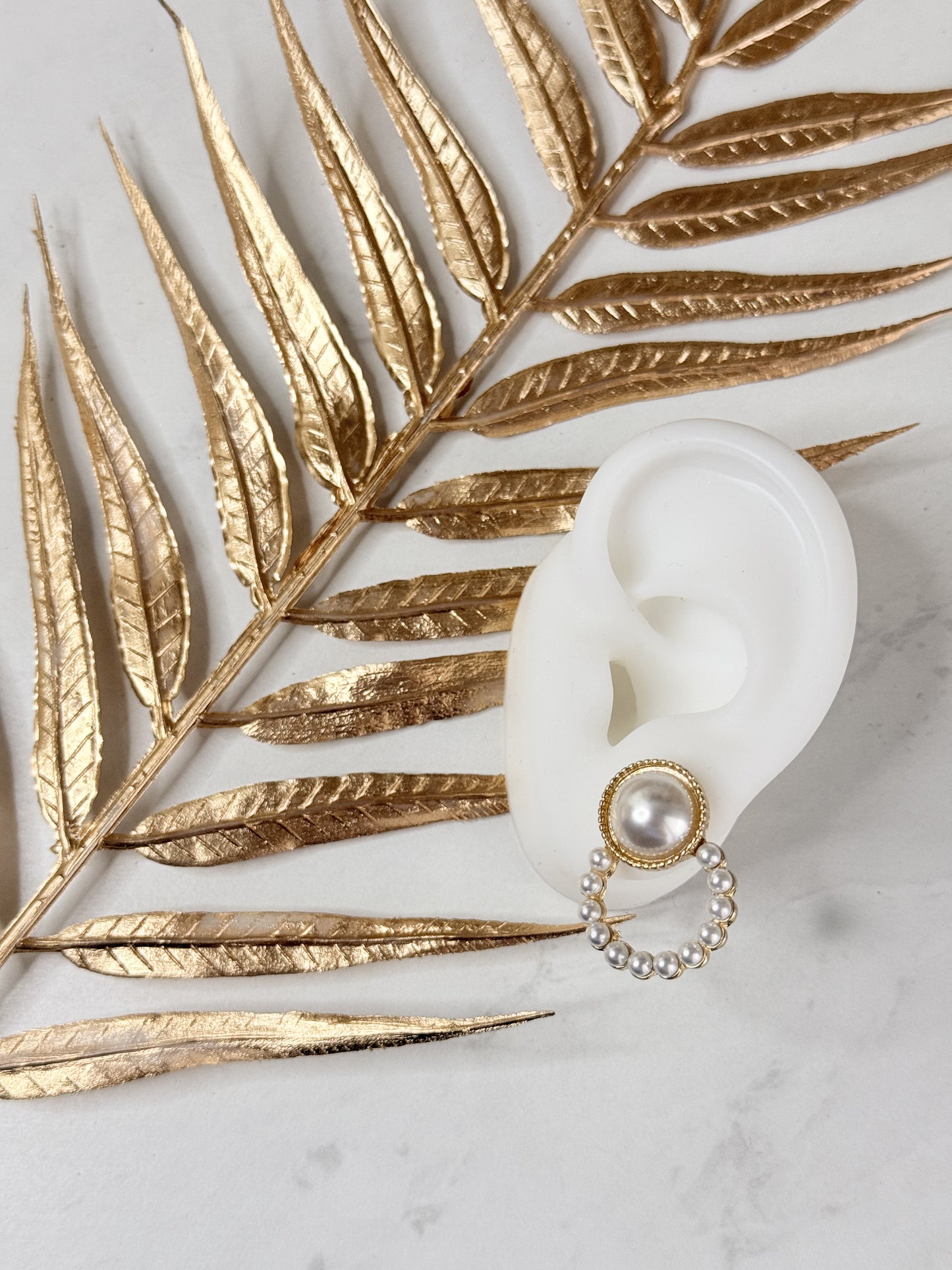 JOY - Boucles d'Oreilles Perles en Acier Inoxydable