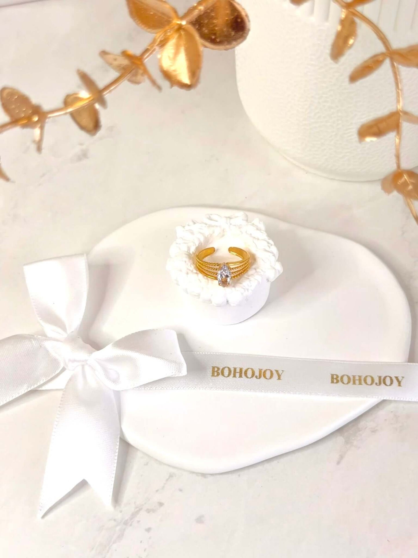 Romy - Bague Strass en Acier Inoxydable