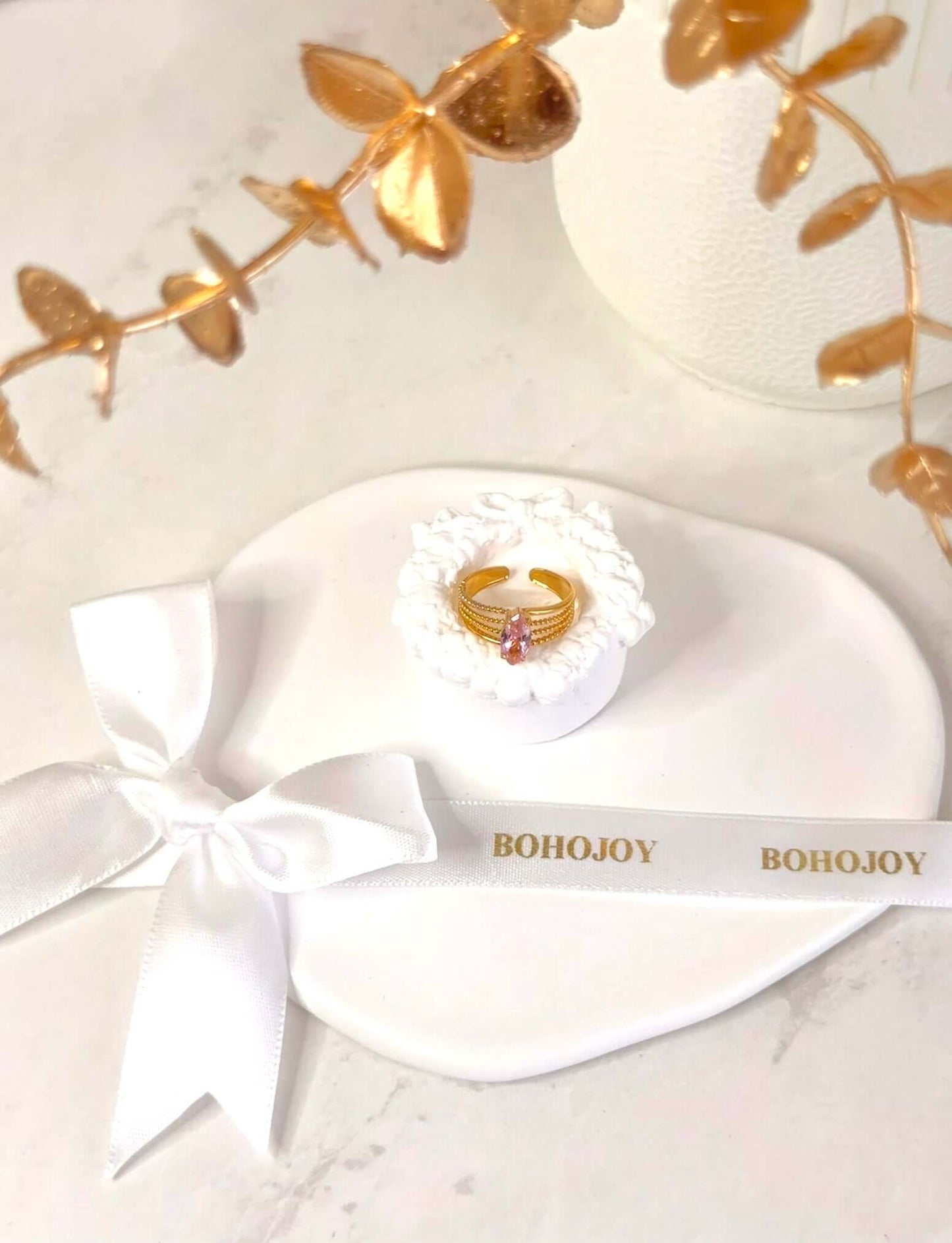 Romy - Bague Strass en Acier Inoxydable