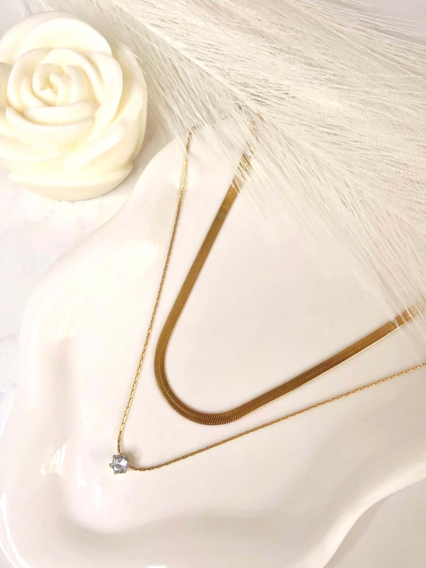 ZARA - Collier Élégant en Acier Inoxydable