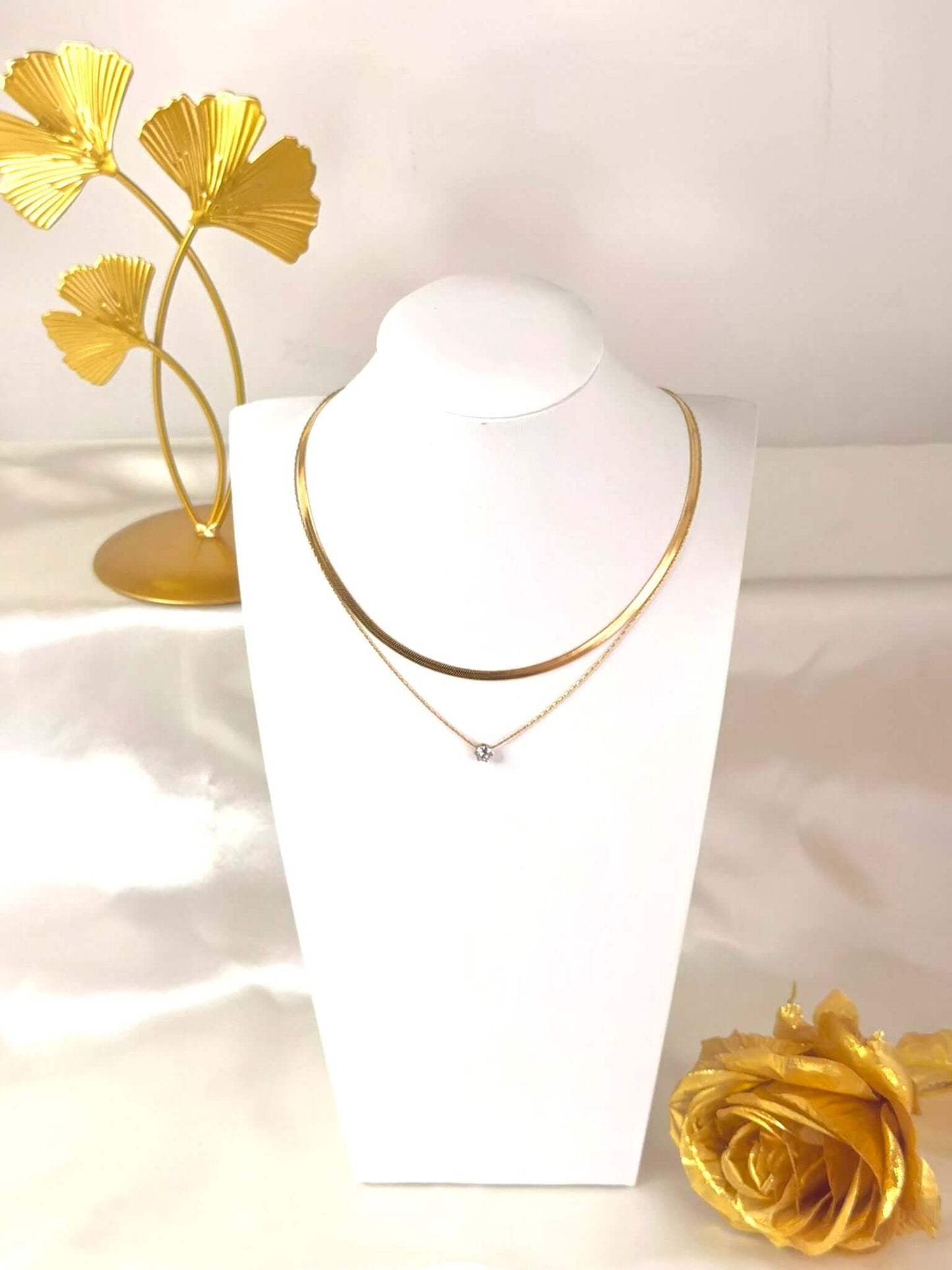 ZARA - Collier Élégant en Acier Inoxydable