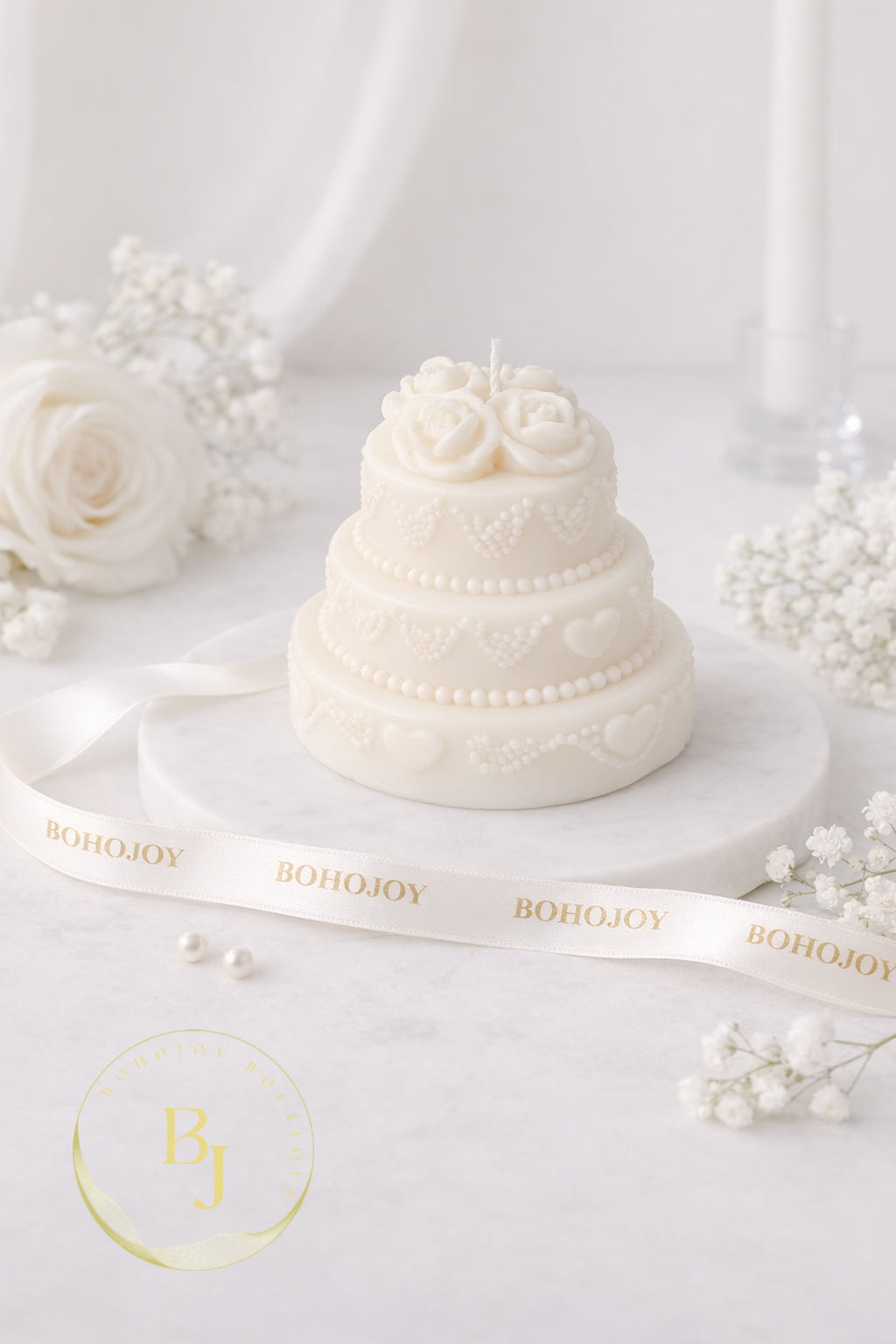 Bougie GÂTEAU FLORAL - BOHOJOY