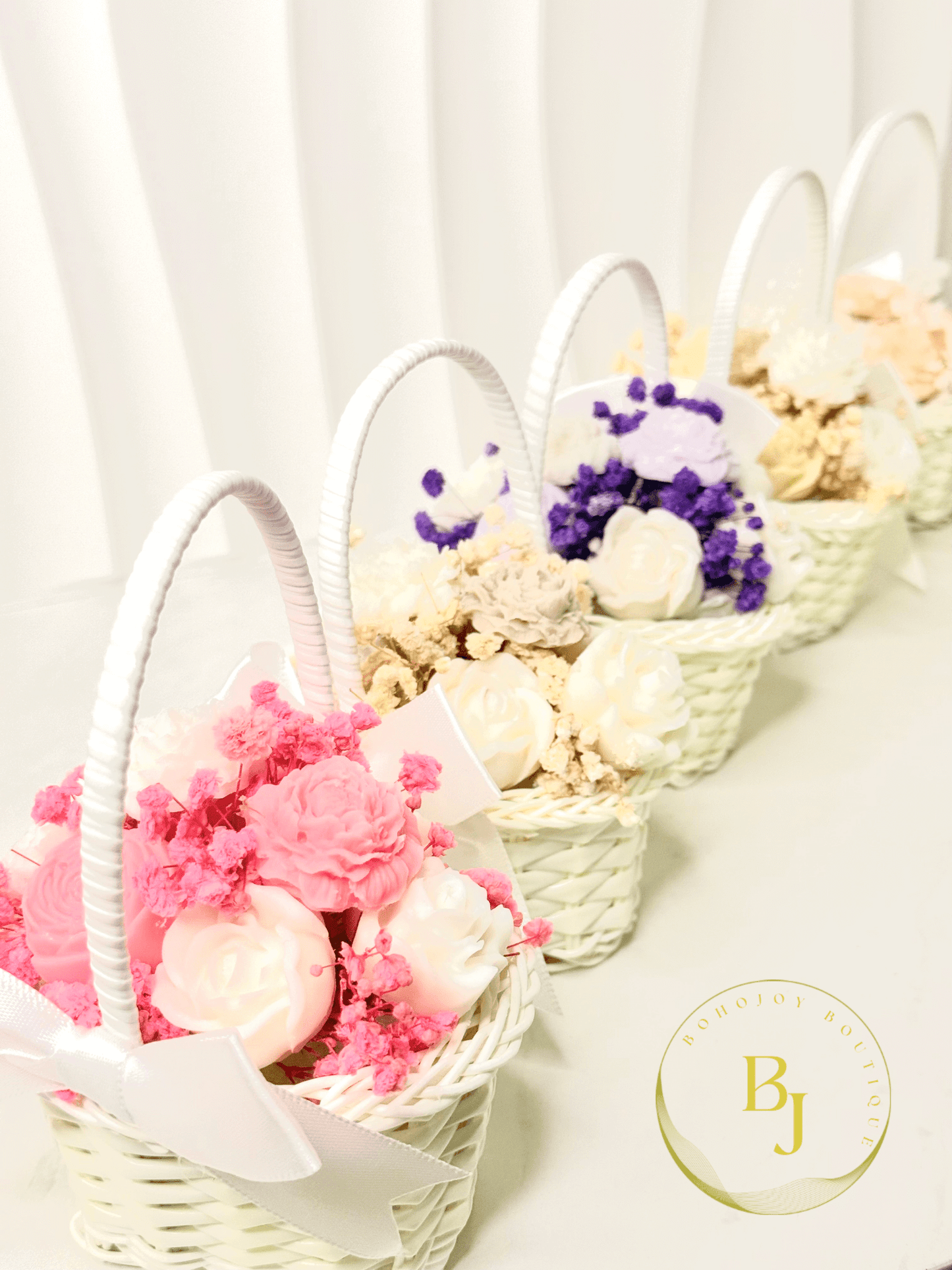 Bougie Mini PANIER FLORAL - BOHOJOY