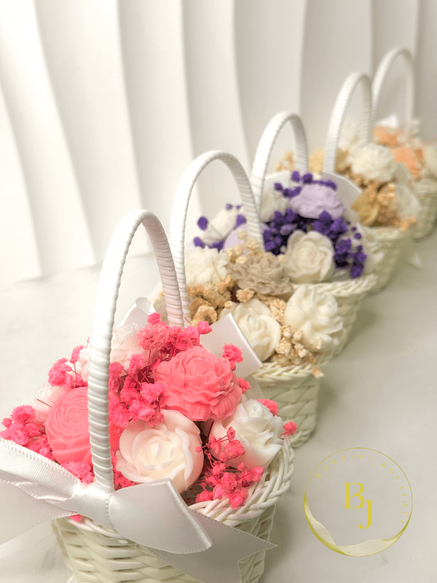 Bougie Mini PANIER FLORAL - BOHOJOY