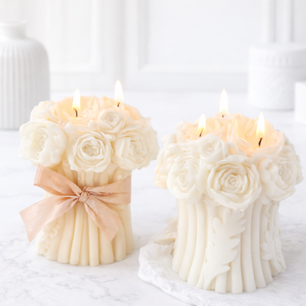Bougie MINI BOUQUET ROSES - BOHOJOY
