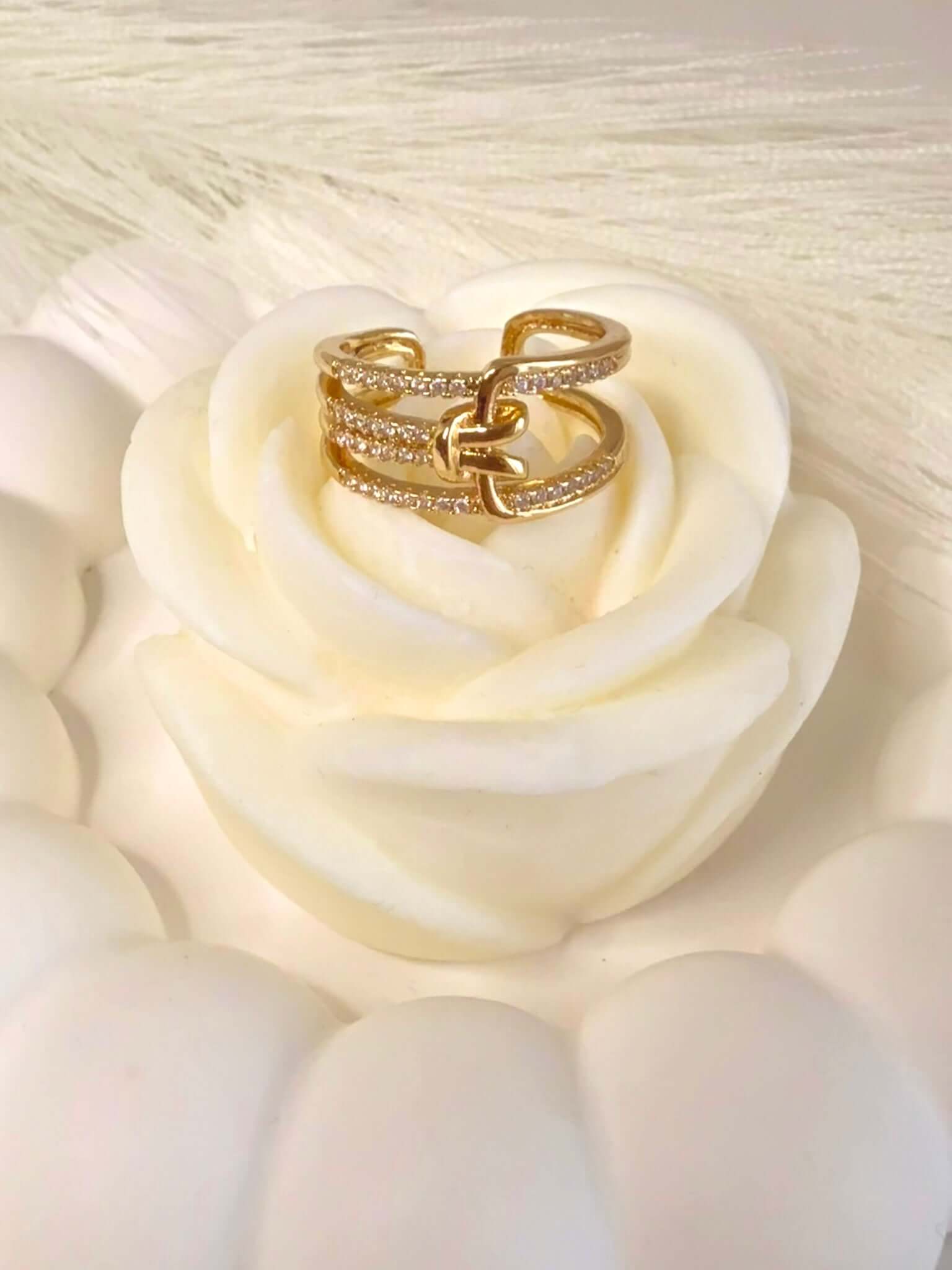 Bague Nœud Élégante en Acier Inoxydable | Bohojoy