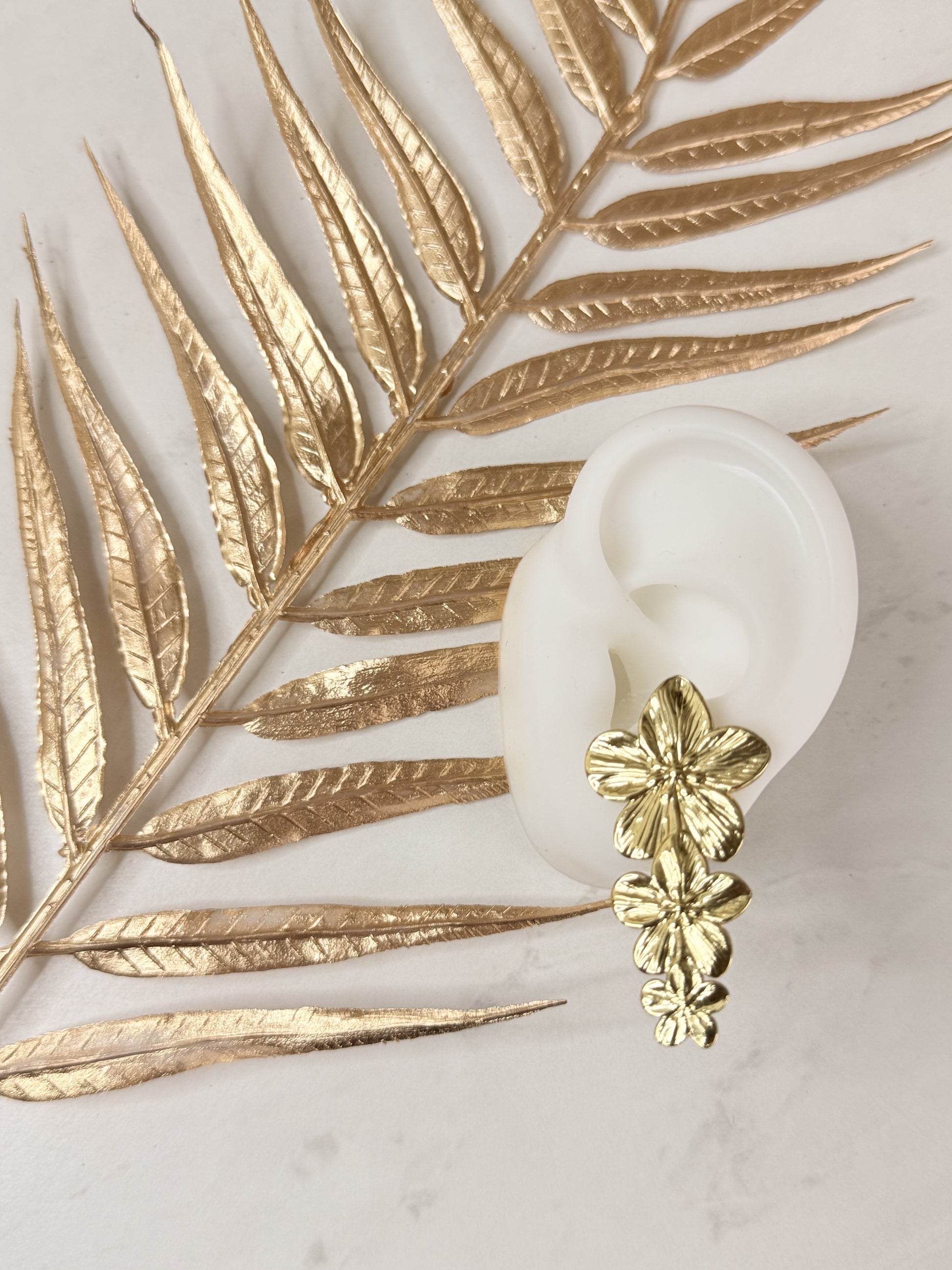 Boucles d'oreilles ENJOY en Acier Inoxydable Doré