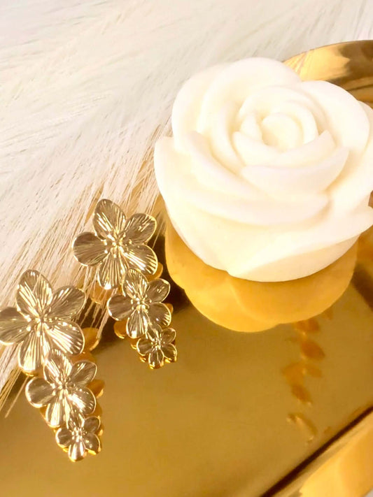 Boucles d'oreilles ENJOY en Acier Inoxydable Doré