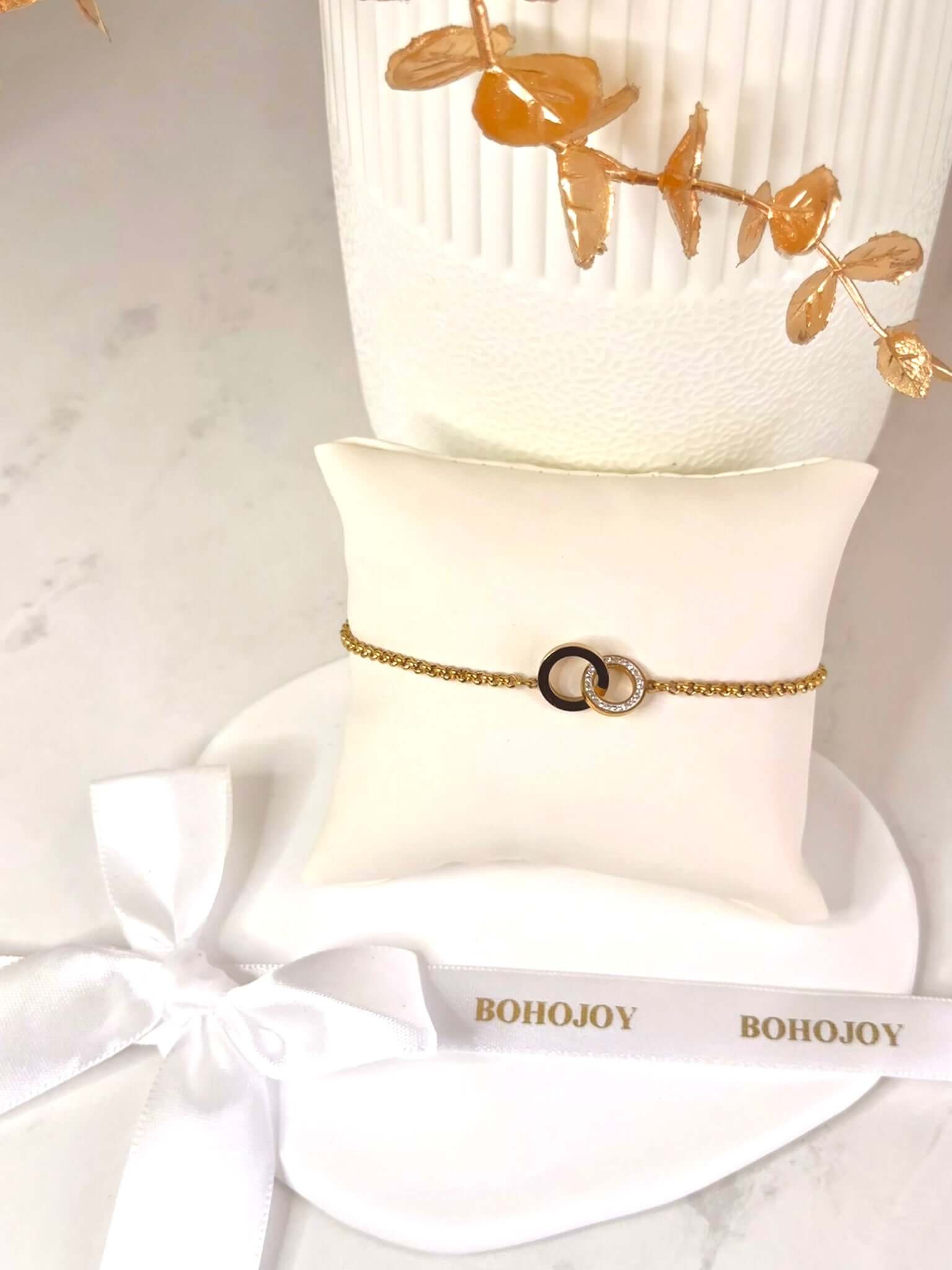 Bracelet Cercle Strass Doré NOE - Bohojoy