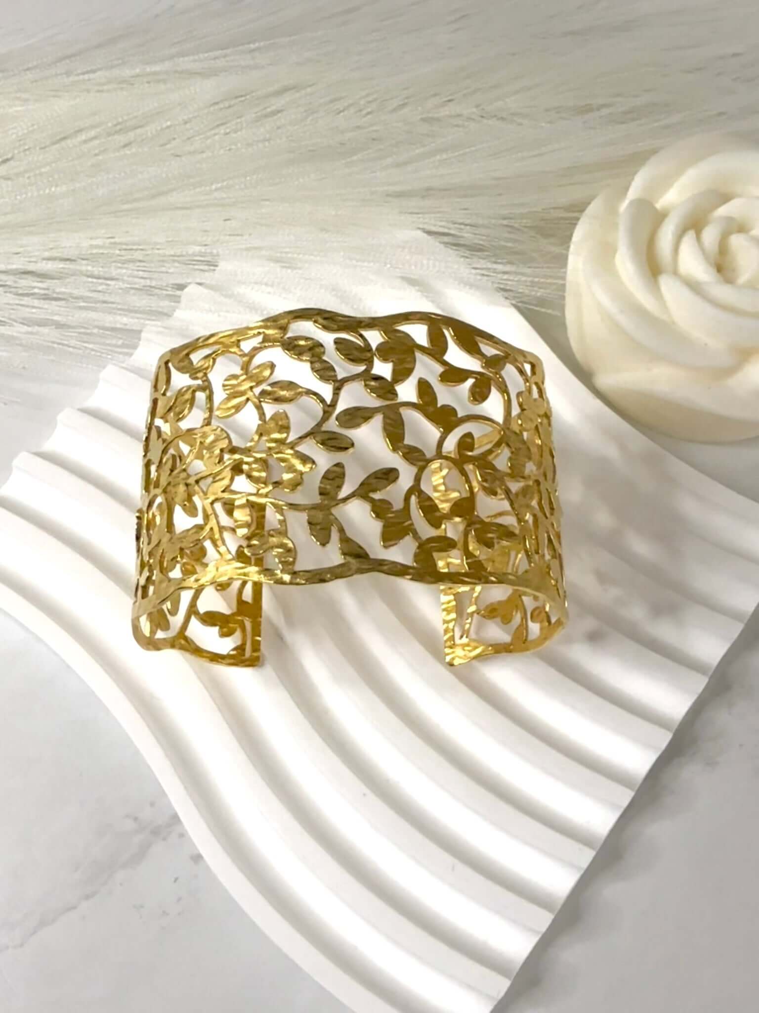 Bracelet Manchette OLYMPE en Acier Inoxydable