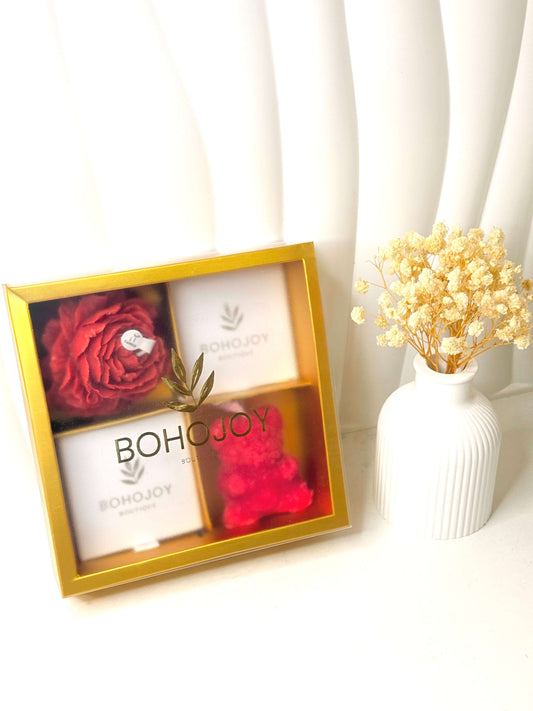Coffret AMOR - Bijoux en acier & bougie artisanale | Bohojoy