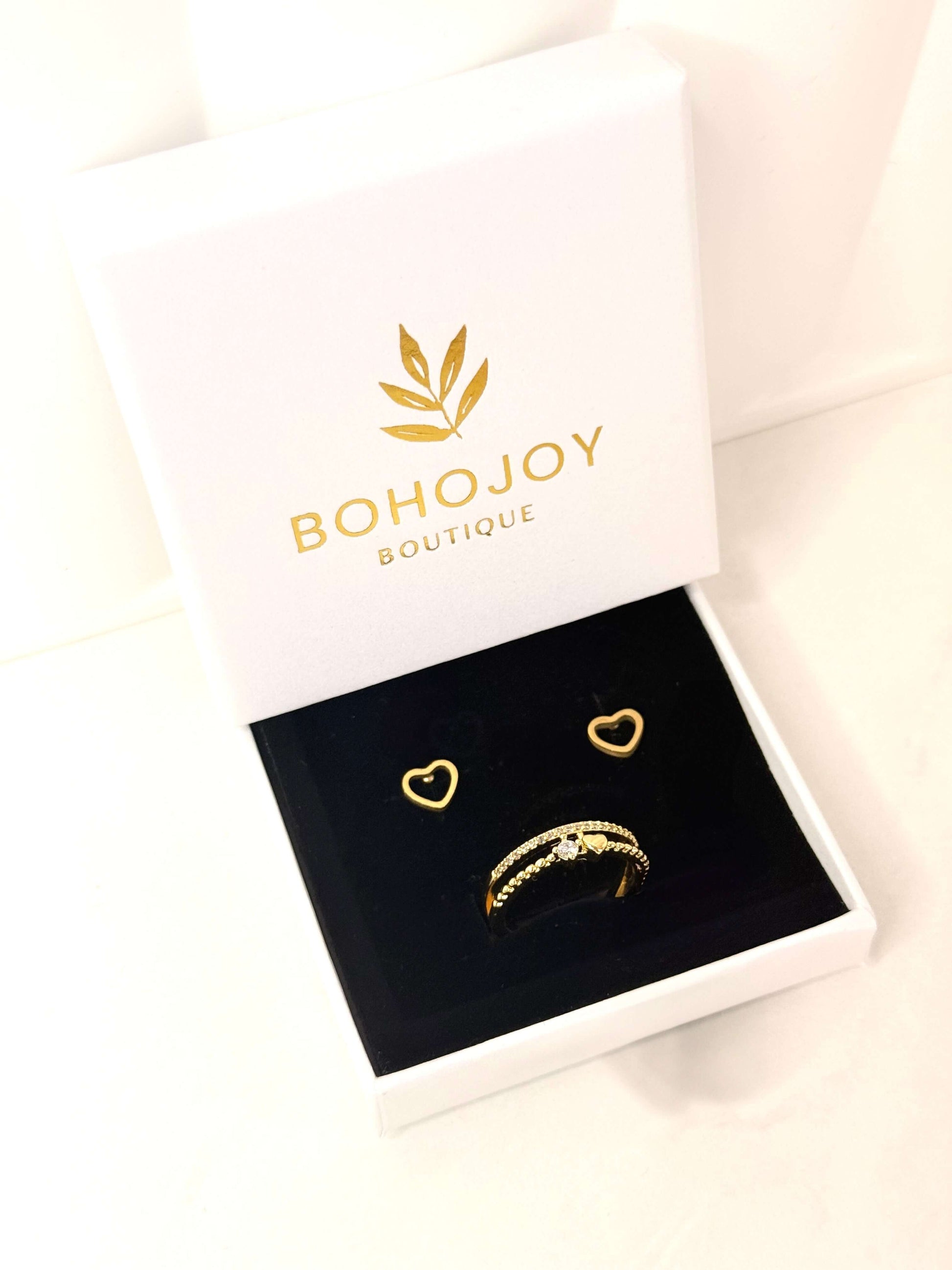 Coffret AMOR - Bijoux en acier & bougie artisanale | Bohojoy