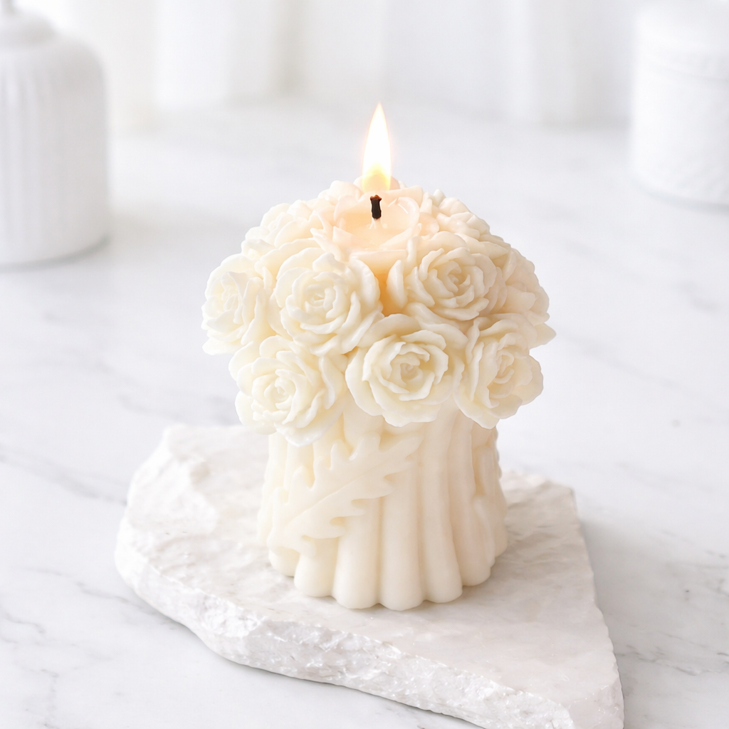 Bougie MINI BOUQUET ROSES - BOHOJOY