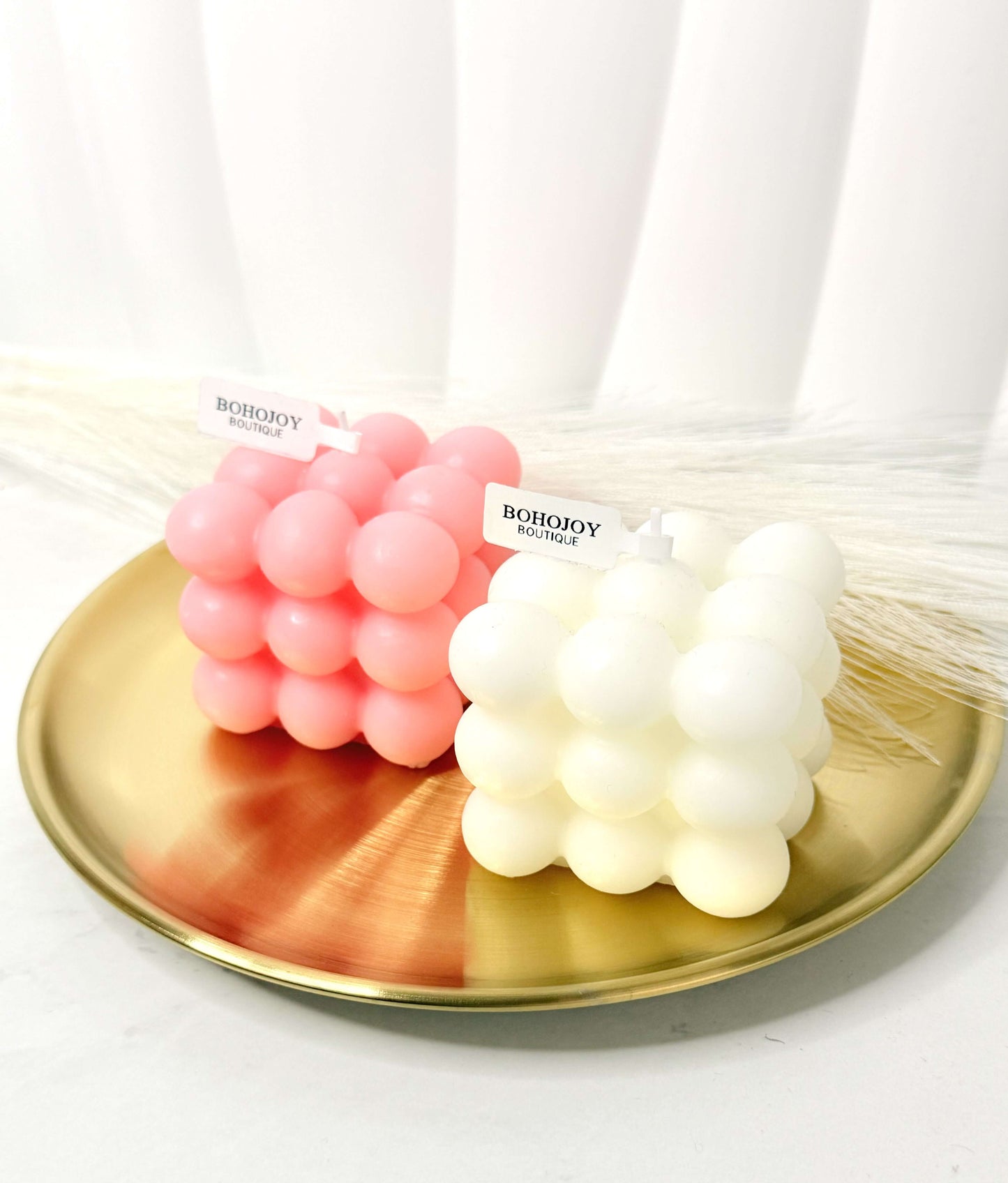 Fondant Bougie de Cube avec Bulles - Fabrication Française | Bohojoy