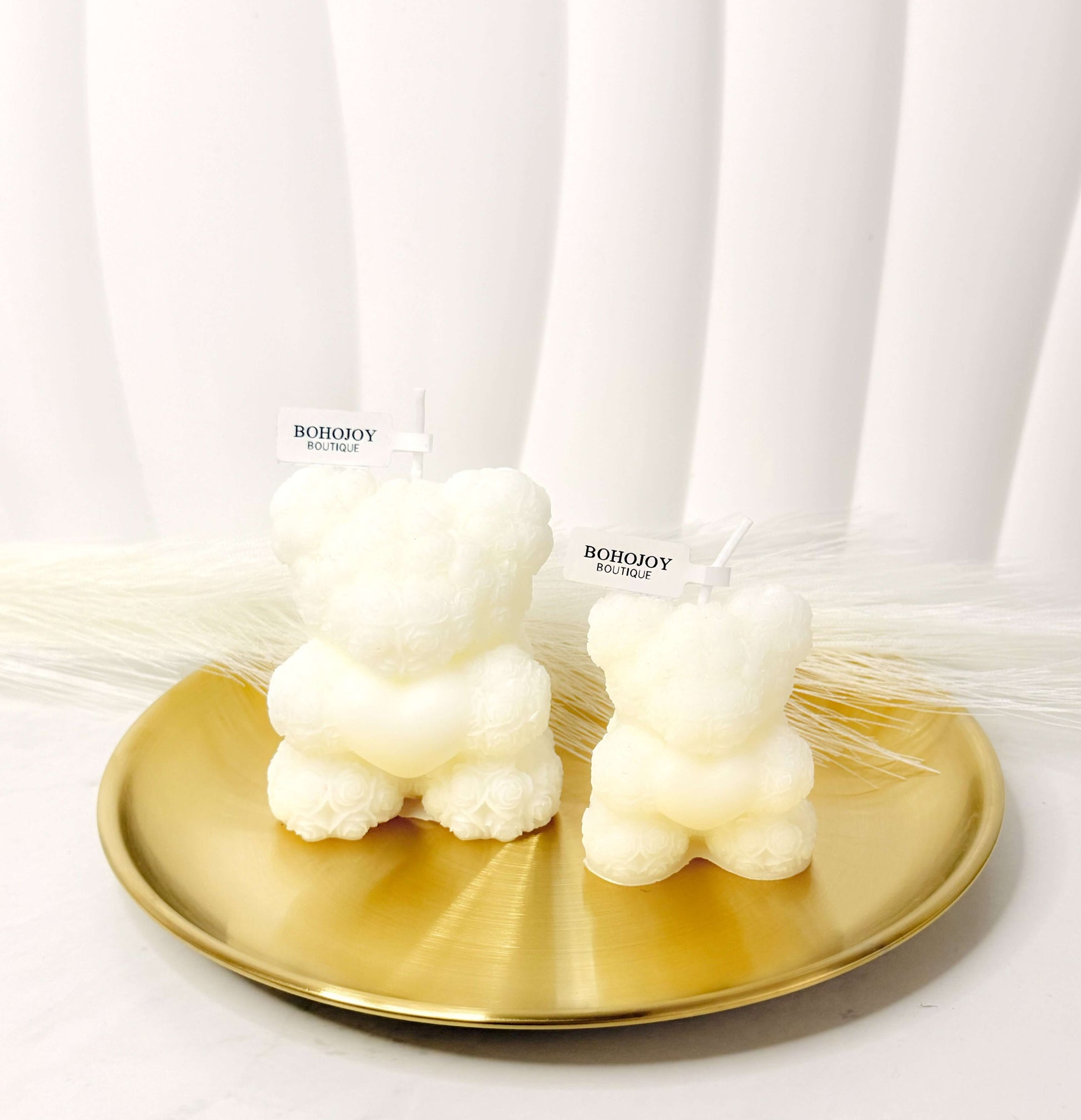 Fondant Bougie en Forme d'Ourson - Fabrication Française fait main | Bohojoy