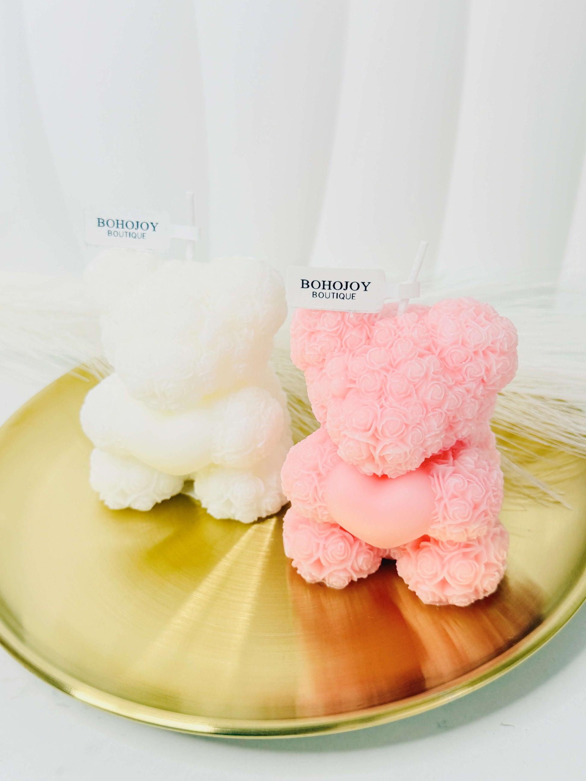 Fondant Bougie en Forme d'Ourson - Fabrication Française fait main | Bohojoy