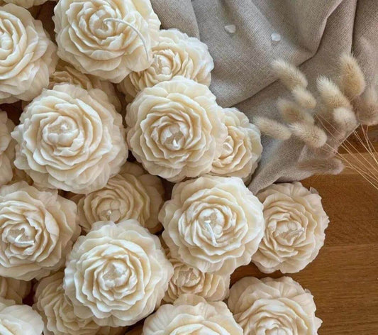 Fondant Bougie en Forme de Pivoine - Fabrication Française fait main | Bohojoy