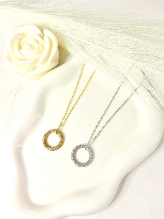 GIULI - Collier Cercle en Acier Inoxydable