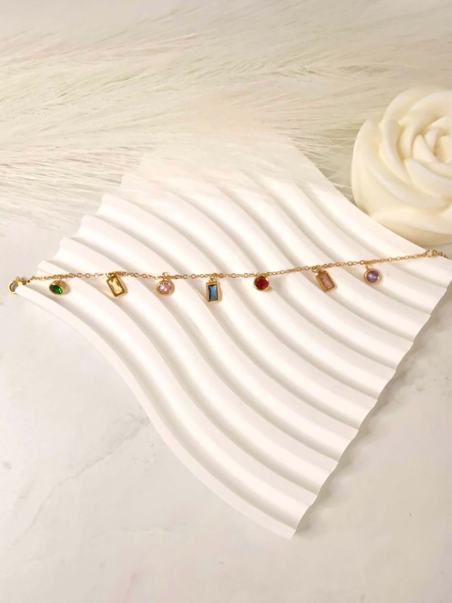 HARMONIE - Bracelet Pierre Multicolores Élégant