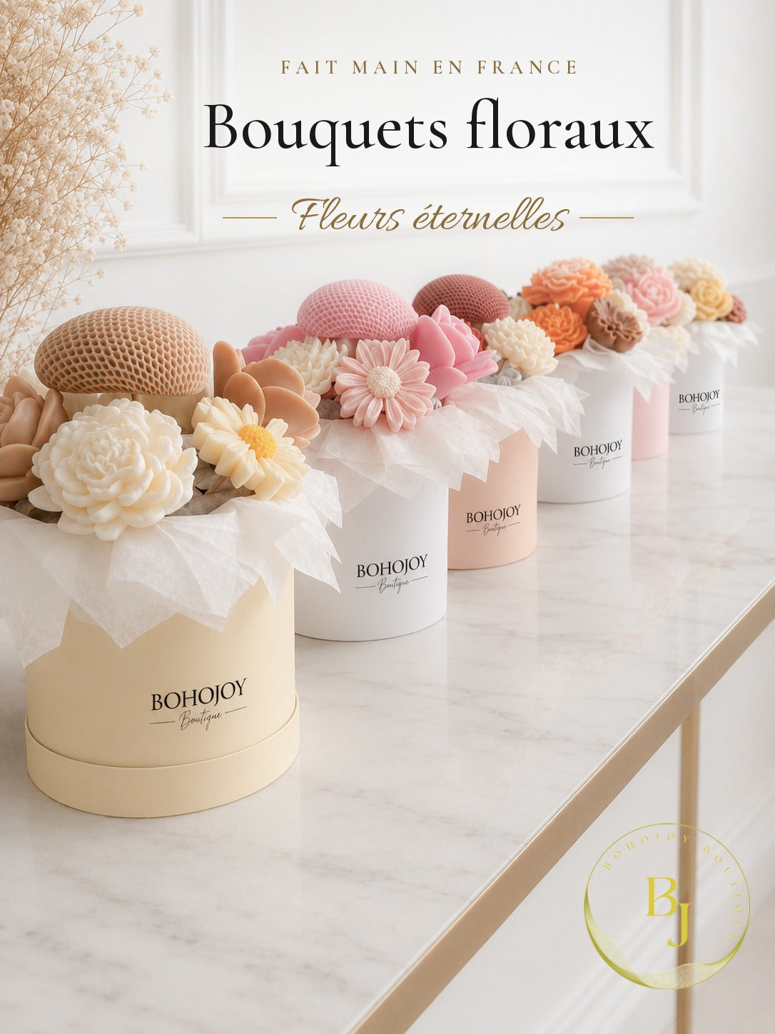 Bouquets floraux éternels BOHOJOY