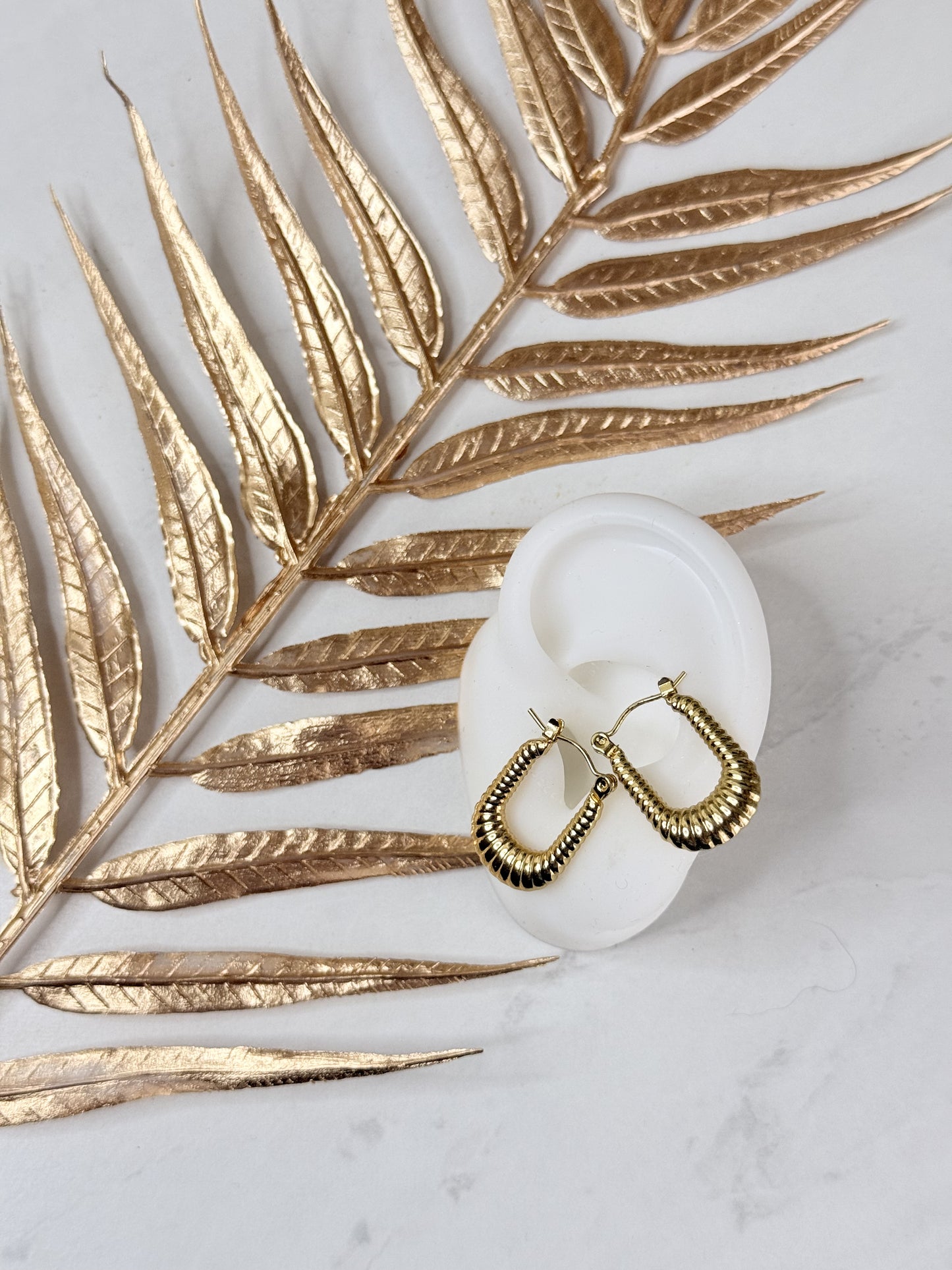 KALIA - Boucles d'oreilles en acier inoxydable élégantes