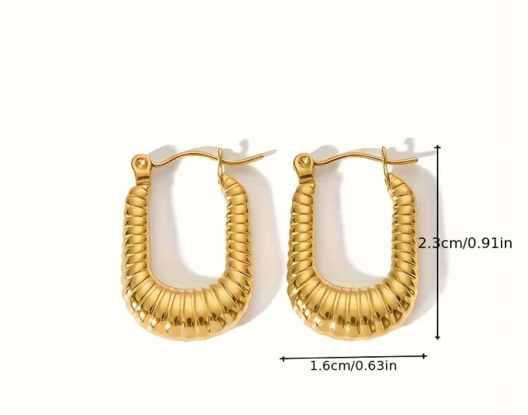 KALIA - Boucles d'oreilles en acier inoxydable élégantes