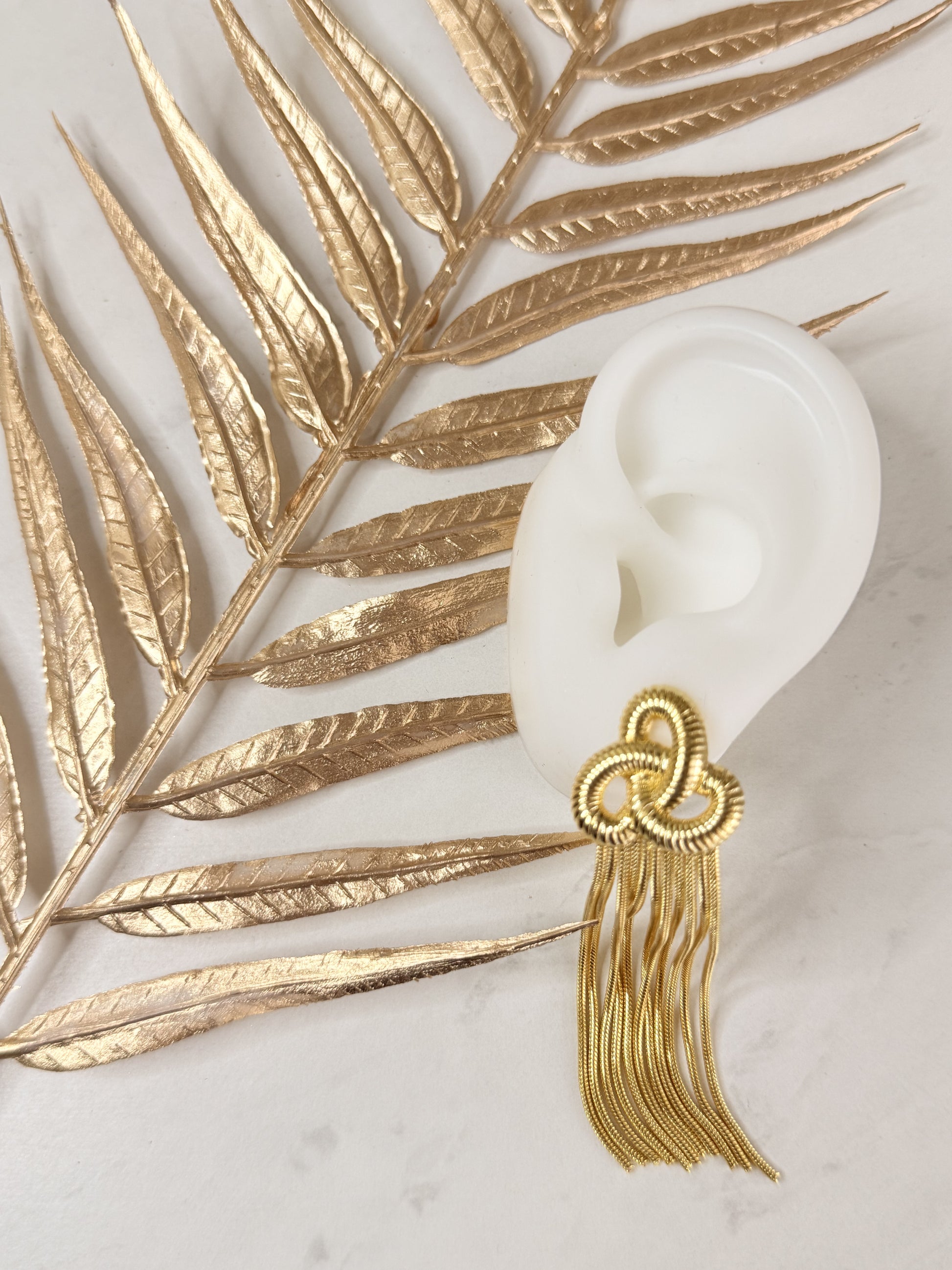 NINA - Boucles d'Oreilles Pendantes en Acier Inoxydable