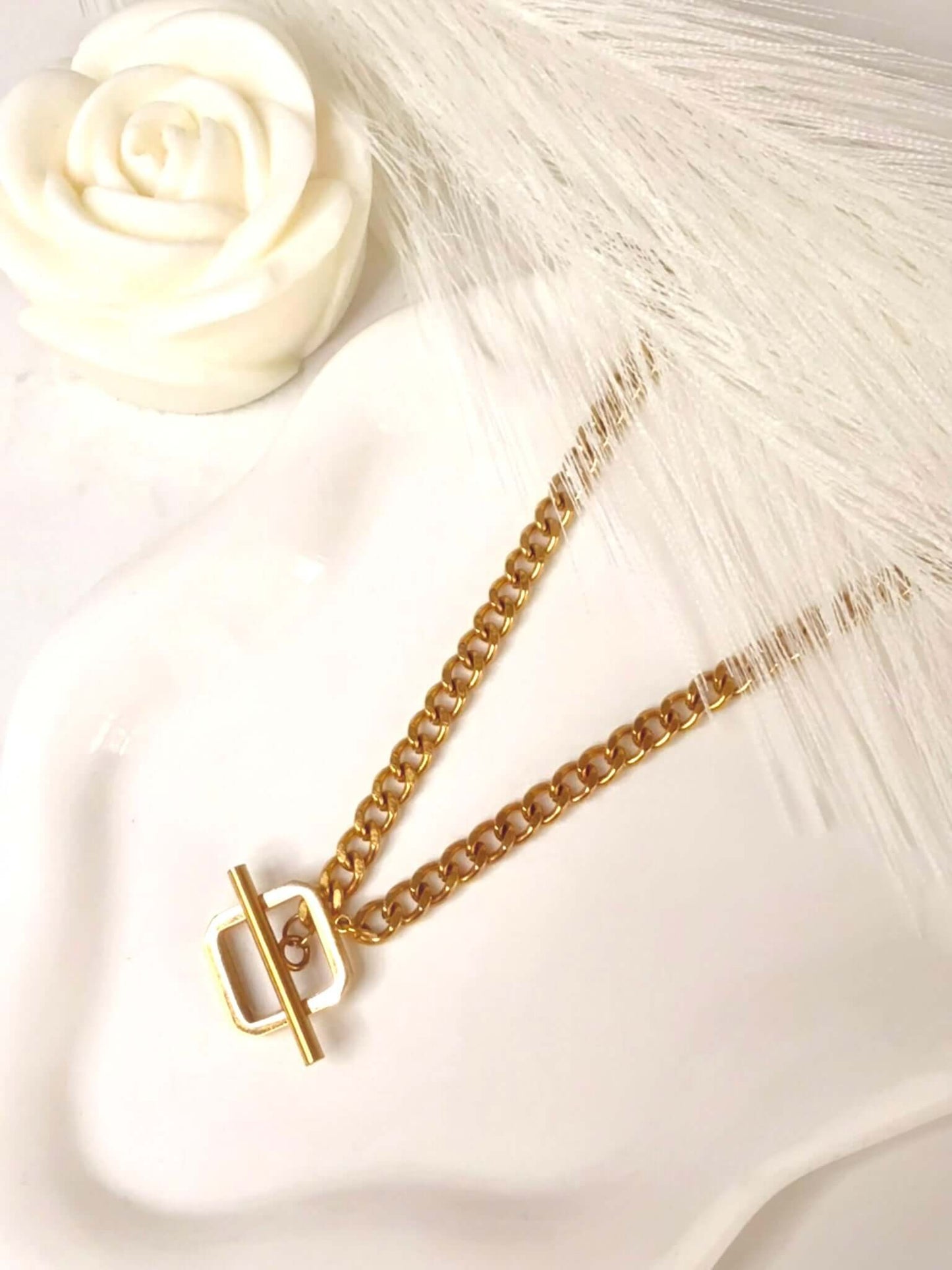 TAO - Collier Hip Hop en Acier Inoxydable